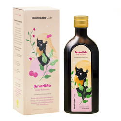Health Labs Care SmartMe na wsparcie kondycji skóry, biostery kwasów tłuszczowych omega 3-6-9 + Witamina A, D i E - 250ml smak malina