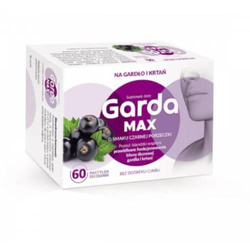 Garda MAX o smaku czarnej porzeczki 60 past.