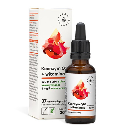 Koenzym Q10 + witamina E - w kroplach (30 ml)