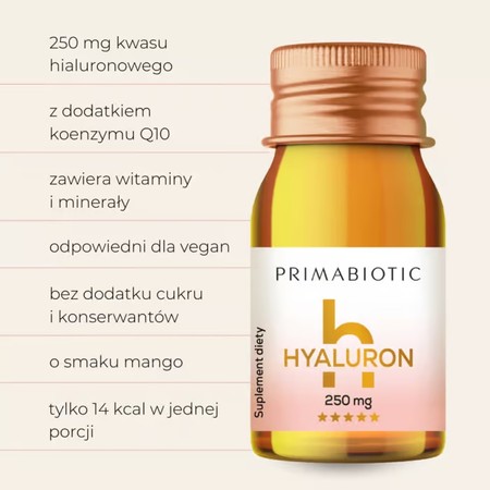 Primabiotic Hyaluron kwas hialuronowy do picia box 30 szt. x 30 ml