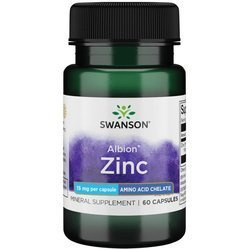 Swanson Albion Chelat Cynku 15 mg 60 k