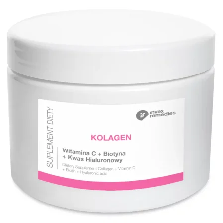 Invex Remedies Kolagen + Witamina C + Biotynaa + Kwas hialuronowy 170 g