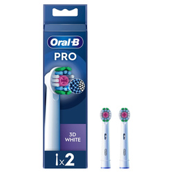ORAL-B BRAUN KOŃCÓWKI EB18-2 3D WHITE "PRO"