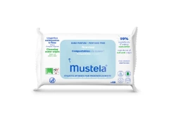 Mustela Kompostowalne chusteczki oczyszczające z wodą 60 szt