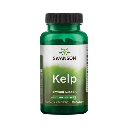 Swanson Kelp 225 Mcg 250 T Wpomaga Pracę Tarczycy