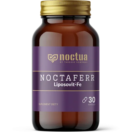 NOCTUA Noctaferr liposomalne żelazo z laktoferyną 30 kaps.