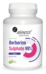 Aliness Berberine Sulphate 99% 400 mg x 60 Vege caps.