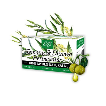 Etja, Mydło Tamanu&Drzewo herbaciane, 80g
