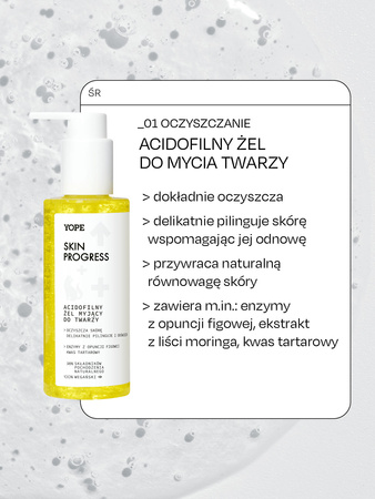 Yope - Skin Progress Acidofilny żel myjący do twarzy 150ml