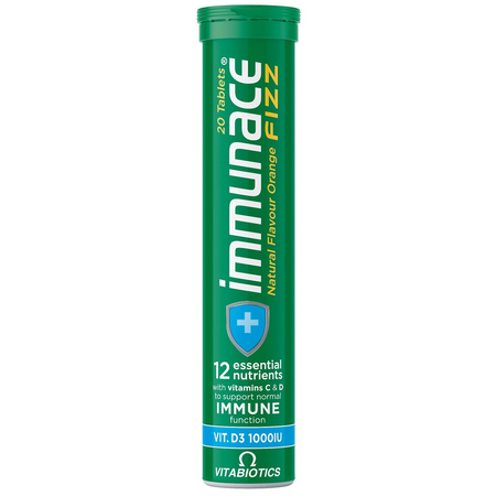 Immunace Fizz suplement diety wspierający odporność 20 tabletek musujących