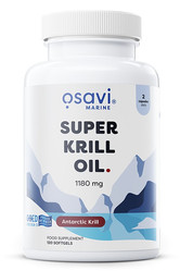 Osavi Super Krill Oil 1180 mg kwasy Omega-3 DHA i EPA 120 kaps.