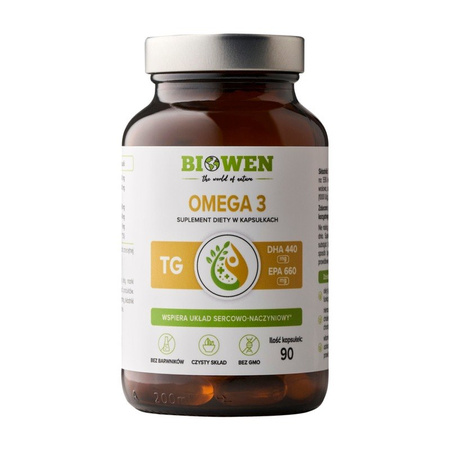 Biowen Omega 3 TG 660 mg EPA 440 DHA 90 kaps.