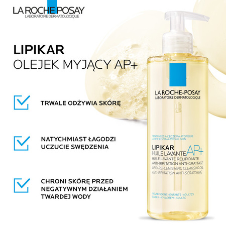 La Roche-Posay Lipikar olejek myjący AP+ do twarzy i ciała 400 ml