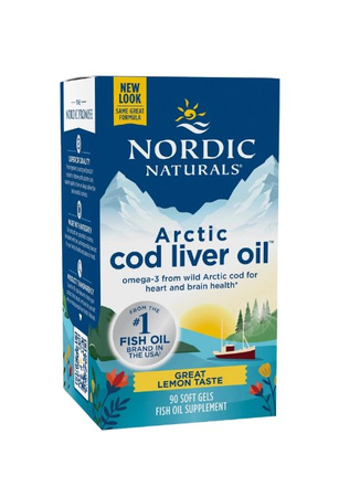 Nordic Naturals Arctic Cod Liver Oil 90 Kaps.