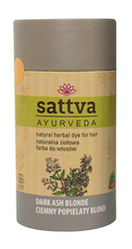 Sattva - Henna Naturalna ziołowa farba do włosów Ciemny Popielaty Blond 150g