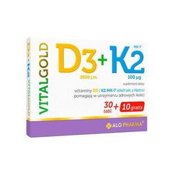 Alg Pharma D3+K2 VitalGold 40 tabl.