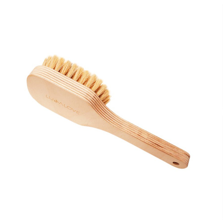 Lullalove, Szczotka do ciała z rączką, średnia twardość, szczecina