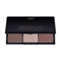 3 Steps paleta do konturowania twarzy Dark 10g