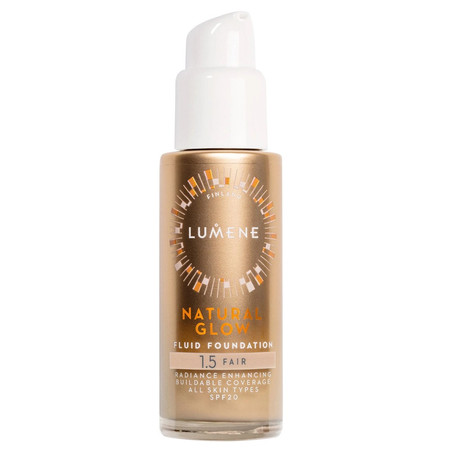 Natural Glow Fluid Foundation SPF20 podkład rozświetlająco - wygładzający 1.5 Fair 30ml