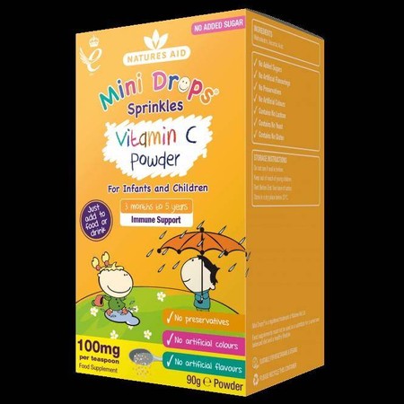 Natures Aid Mini Witamina C Proszek 100mg 90g