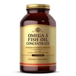 Solgar Omega 3 Fish Oil Concentrate kwasy tłuszczowe EPA i DHA 120 kaps.