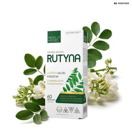 Medica Herbs Rutyna na wsparcie układu krążenia 60 kaps.