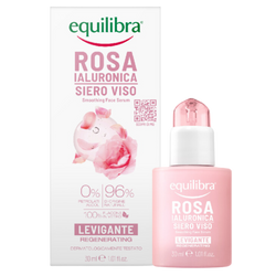 Equilibra − Różane serum wygładzające z kwasem hialuronowym − 30 ml