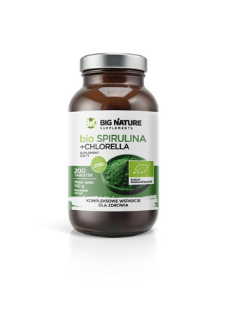 Big Nature Spirulina+Chlorella BIO 200 tabl.