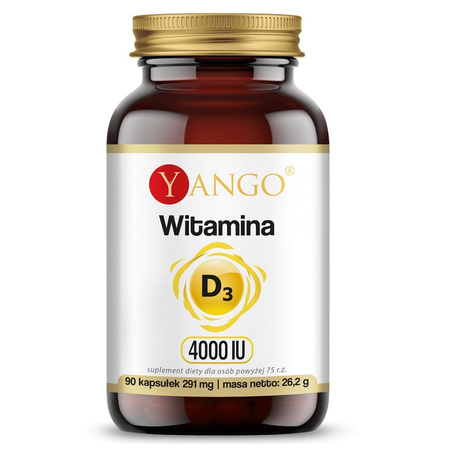 Yango Witamina D3 4000 IU na wsparcie odporności 90 kaps.