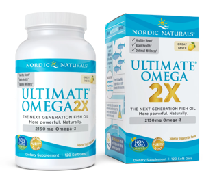Nordic Naturals Ultimate Omega 2X - 2150 mg na wsparcia serca i mózgu 120 kaps. smak cytryna