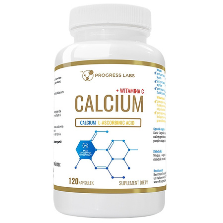 Calcium + Witamina C suplement diety 120 kapsułek