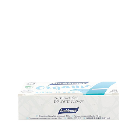 Vuokkoset, BIO, Tampony NORMAL, 16 szt.