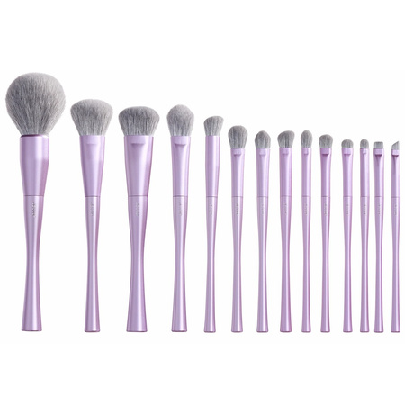 Luxury Purple Makeup Brush zestaw pędzli do makijażu T512 14szt.