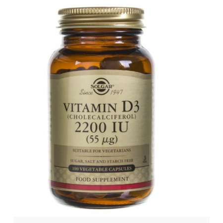 Solgar Witamina D3 2200 IU 55 mcg 100 kapsułek