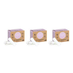 Zestaw: 3x Ginger Organic tampony bez aplikatora normal 18 sztuk