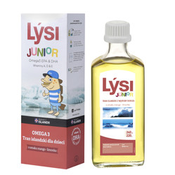 Lysi Tran islandzki Lýsi dla dzieci olej 240 ml o smaku mango-limonka