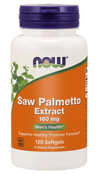 Now - Saw Palmetto – ekstrakt - 160 mg – 120 kaps