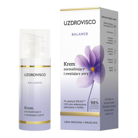 Uzdrovisco,Balance, Krem normalizujący i zwężający pory, 50 ml