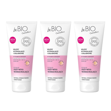 Zestaw: 3x beBIO Baby Hair Complex odżywka do włosów wypadających i osłabionych 200ml