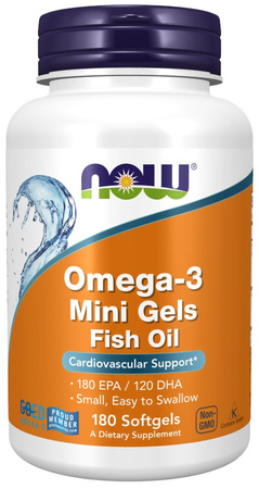 Omega 3 Mini Gels - DHA 120 mg + EPA 180 mg (180 kaps.)