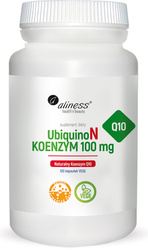 Aliness UbiquinoN Naturalny KOENZYM Q10 100mg x 100 Vege caps.