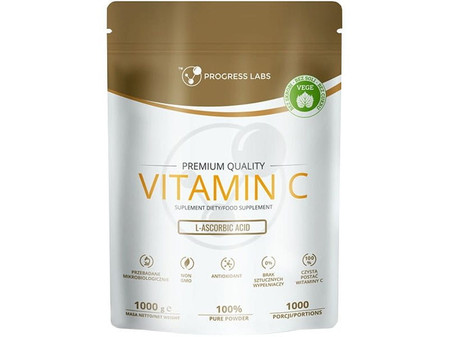 Progress Labs Witamina C W Proszku 100% Kwas L-Askorbinowy 1000G