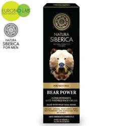Intensywny krem przeciwzmarszczkowy do twarzy - NIEDZWIEDZIA SIŁA - dla prawdziwych mężczyzn - Natura Siberica MEN