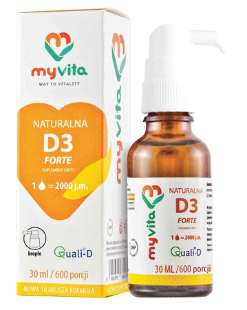 Myvita Witamina D3 FORTE 2000 iu 30 ml Odporność