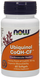 Now Foods Ubiquinol CoQH-CF 50 mg na wsparcie serca 60 kaps.
