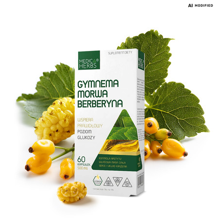 Medica Herbs Gymnema Morwa Berberyna 60 kaps.