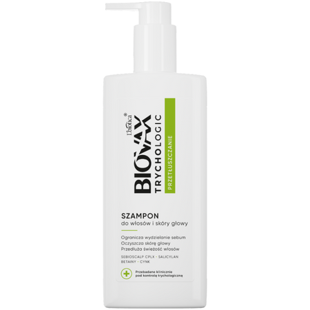 L'biotica Biovax Trychologic szampon przetłuszczanie 200 ml