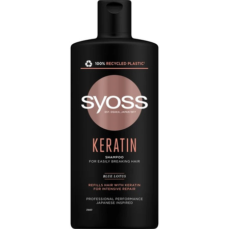Keratin Shampoo szampon do włosów słabych i łamliwych 440ml
