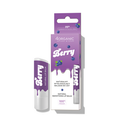 4Organic Naturalny wygładzający balsam do ust Berry 5g