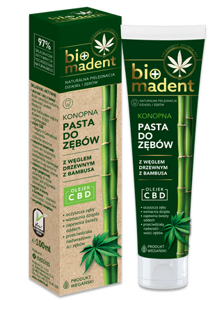 Bio Madent konopna pasta do zębów 100g olejek